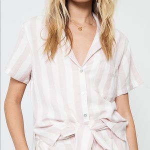Rails Zuma Striped Button Down Top